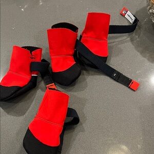 Saltsox Red and Black Dog Boots